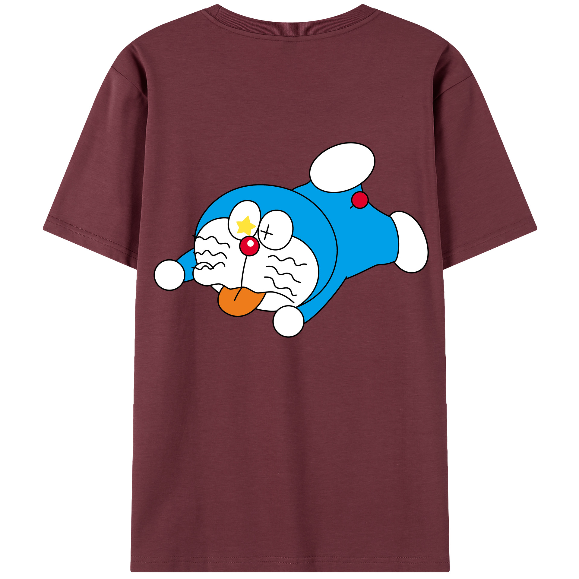 （画像用） ドラえもん Doraemon 綿100％半袖Tシャツ（背面プリント）